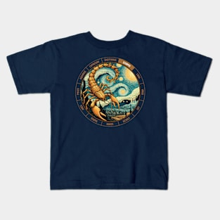 ZODIAC Scorpio - Astrological SCORPIO - SCORPIO - ZODIAC sign - Van Gogh style - 1 Kids T-Shirt